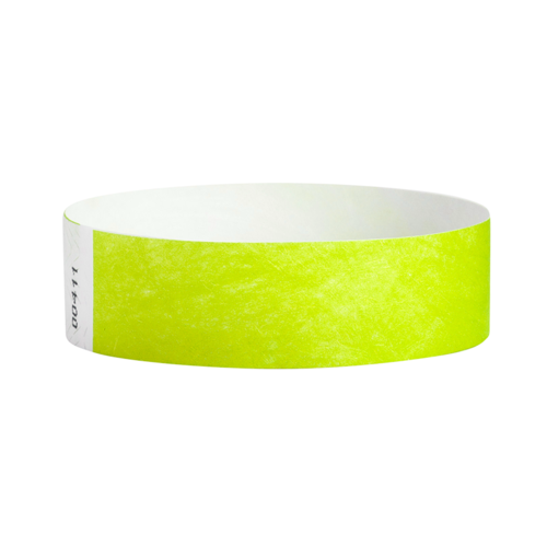 Pulsera tyvek 3/4 - Verde Limon Neon